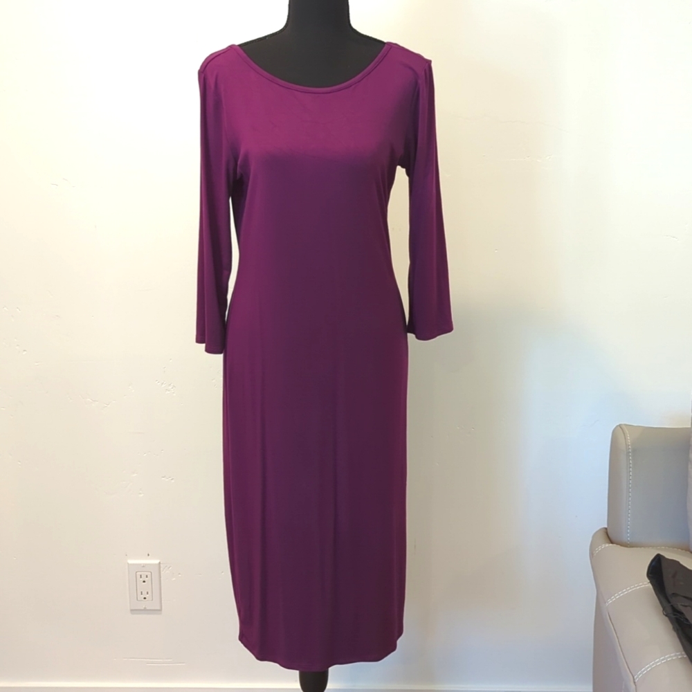Lulu's Grape Knit Dress size L, EUC